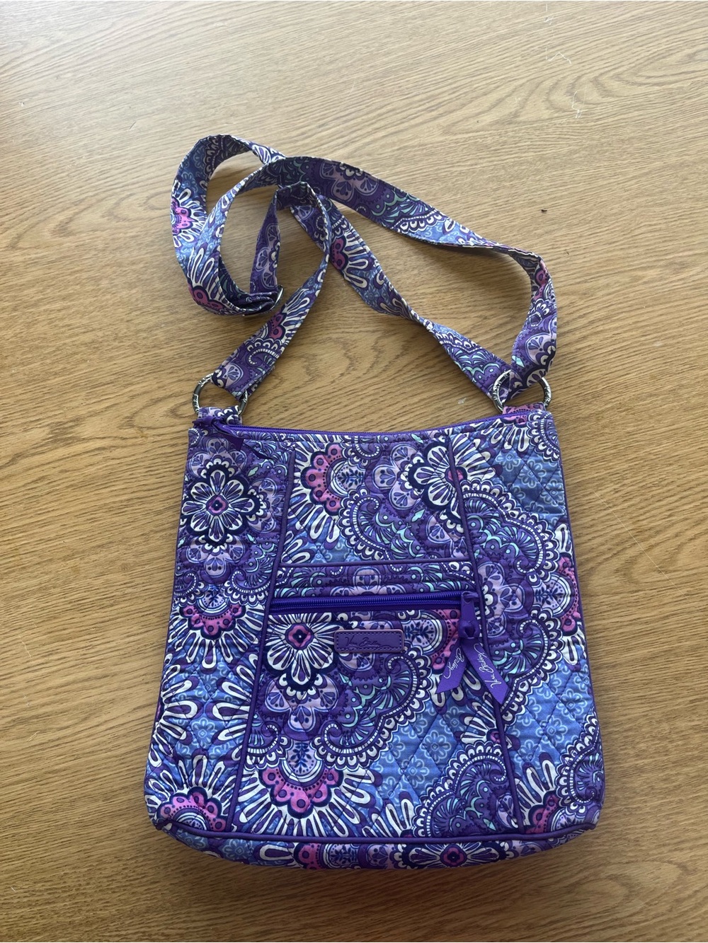 Vera Bradley Purple Floral Crossbody Bag